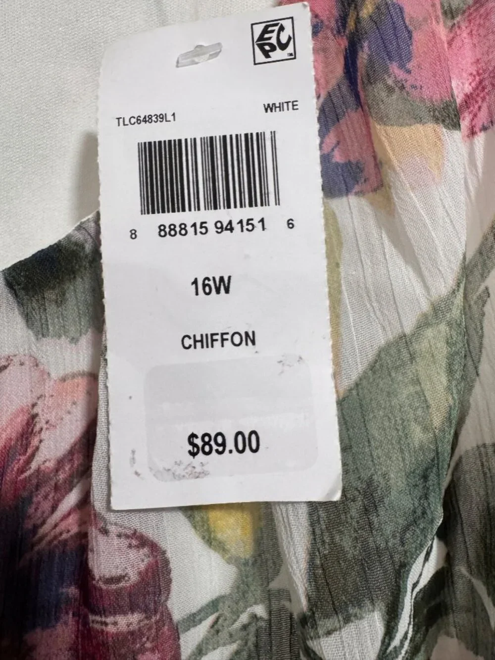 Floral Chiffon Midi Dress With Flutter Sleeves & Scoop Neckline By Connected